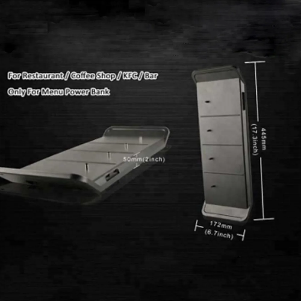 Restaurant Coffee Bars K29 Menu Holder Charger Station For Menu Power