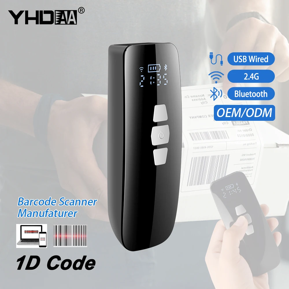 MINI Barcode Scanner Android Blue Tooth Micro USB Wireless Bar Code Reader CCD Scanner Read 1D Barcodes on Paper and Screen