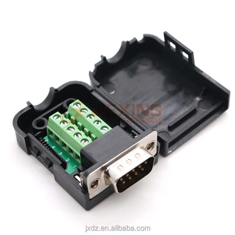 Db9 Serial Port D-sub 9pin Male To Terminal Block Adapter Rs232 Rs485 ...