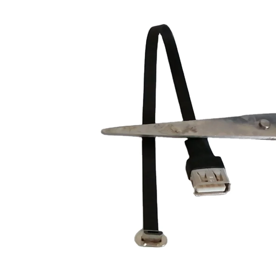 Cavo OTG Micro USB Angolato 90° Maschio A USB Femmina, Piatto E Morbido 20cm Per FPV E Spazi Stretti