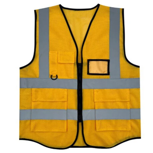 10 Gilet Di Sicurezza Gialli Riflettenti - Unisex, Alta Visibilità Per Lavori E Sport Notturni - Foto 3