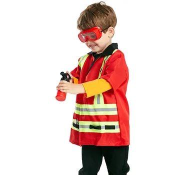 New style children professional dress up costume firefighter policemen doctors costume set dress up toys