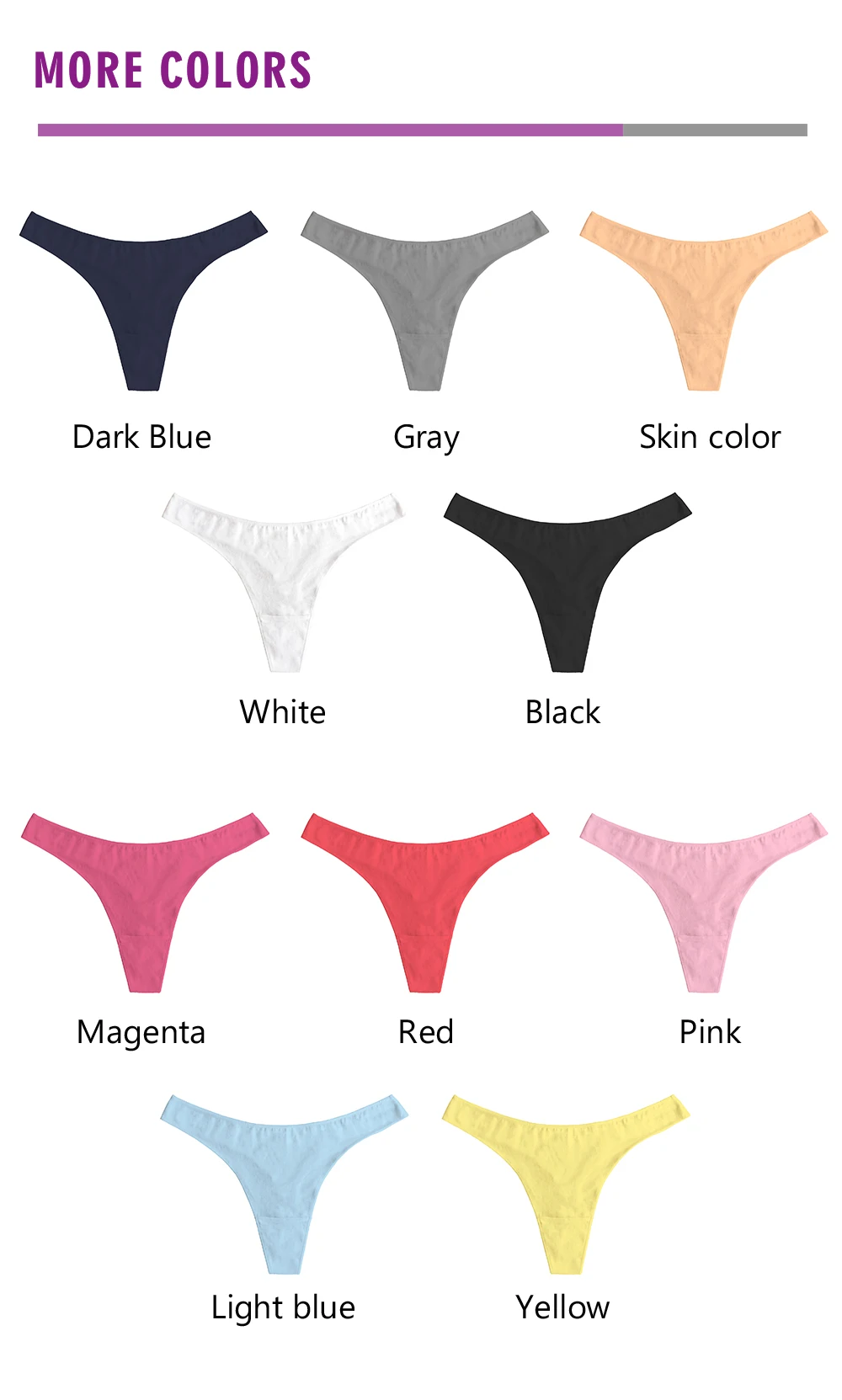 Mutandine da donna sexy della biancheria intima delle donne comode del cotone di vendita calda per le infradito delle signore_voghion.com
