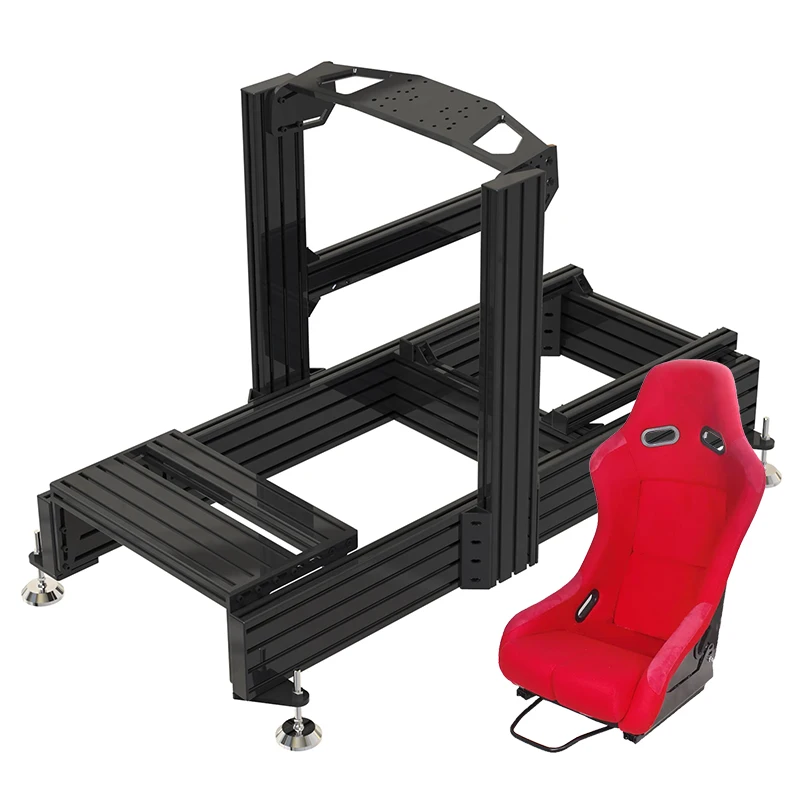 Custom Racing Simulator Cockpit Indoor Home Playhouse Aluminium T6 Extrusion Aluminum Profile Frame Sim Racing Rig Bracket