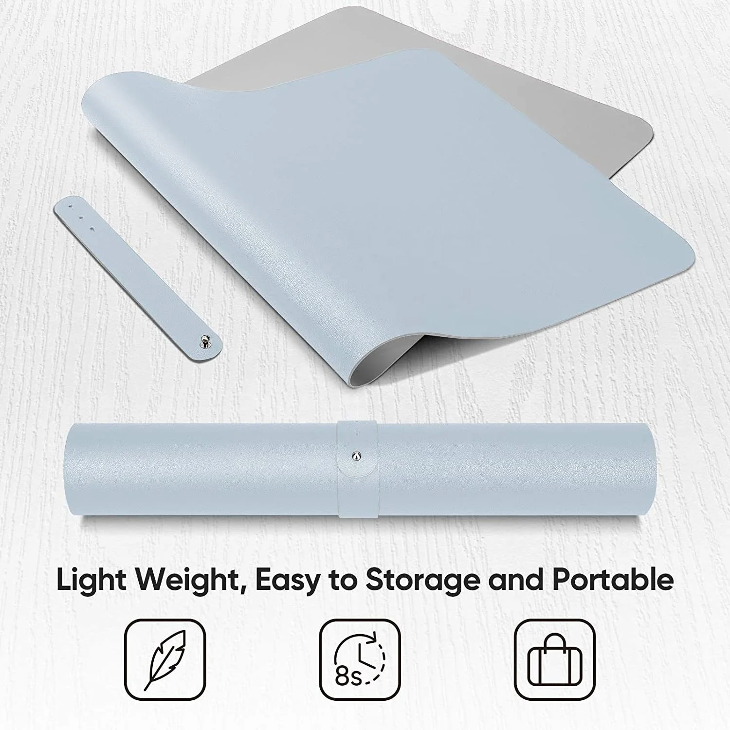 Dual Side Waterproof PU Leather Mouse Pad Large Desk Protector Sublimation Printed Desk Pad PC Table Mat for Office or Home Gift