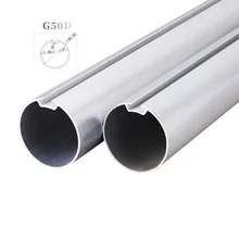 Foshan Electric Metal Roller Shutter Aluminum Tube Chain Blinds Roller with 1.2 Wall Thickness 38MM Produced by Extrusion Plant
