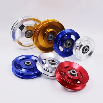 Cheap price 70mm fitness gym sport part cable wheel aluminum alloy pulley