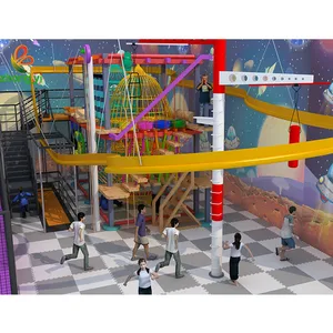 One-stop Service Cheap Rope Adventure Course Indoor for Child Custom Indoor Soft Playground Kids Indoor Playground Equipment