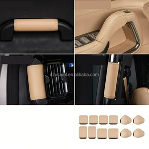 Applicable Equation Leopard 8 Door Handle Protective Cover Car Upholstery Anti-Dirty Leather Pad Interior Kits