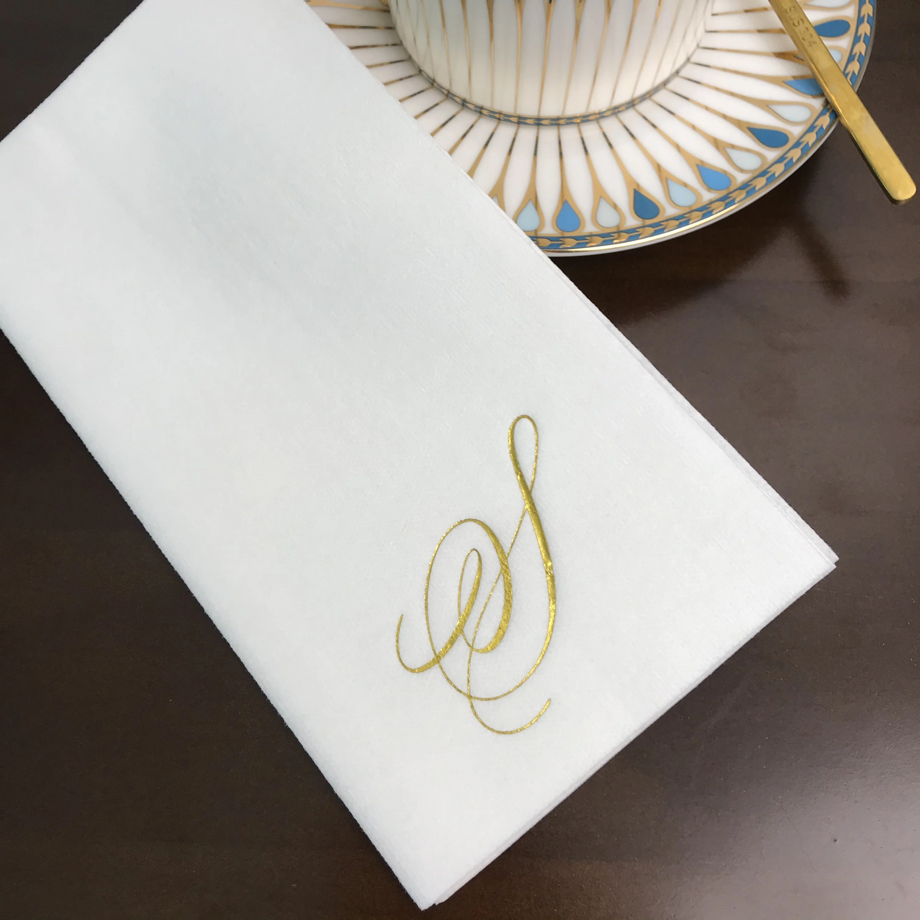 Biodegradable Food Safe Napkin Paper Serviette 1ply 2ply 3ply 4ply Custom Logo Printing Dinner Paper Napkin