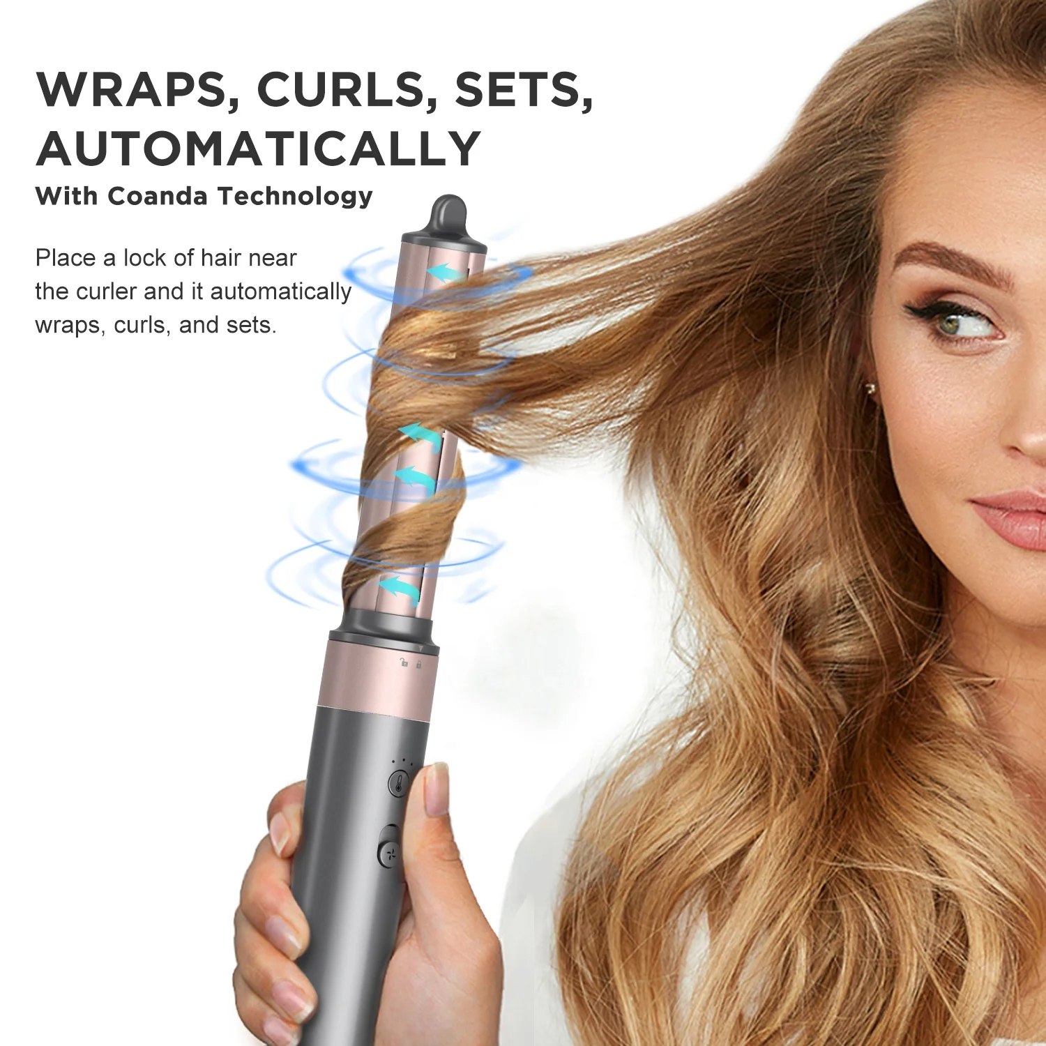 Lena Multi Function Hair Curler Styling Tools Hair Air Dryer and Straightener Brushless High Speed 5 in 1 Hair Dryer Set