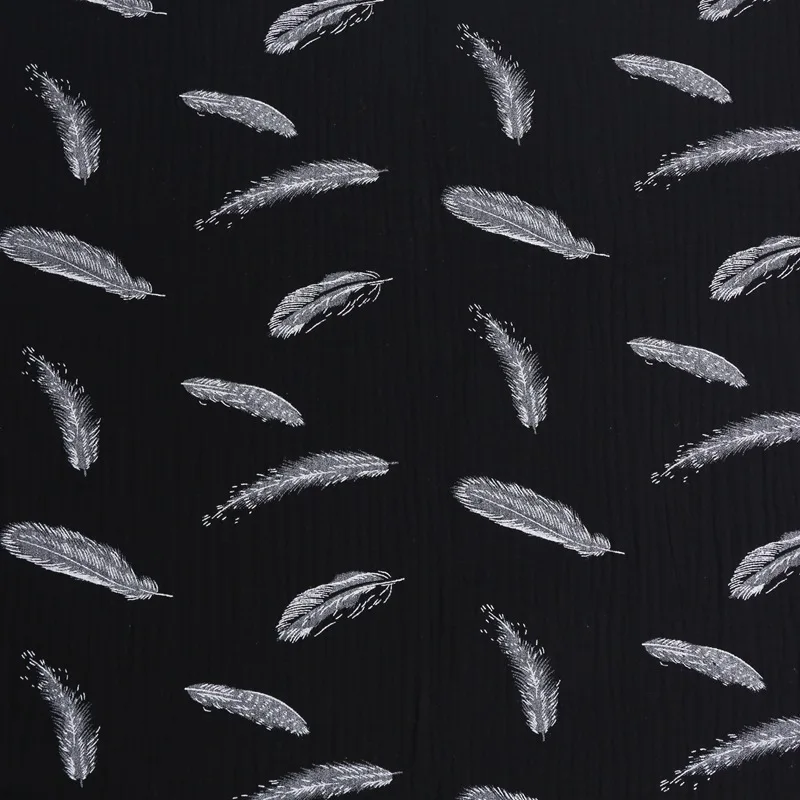 Креп из чистого хлопка, ткань для рукоделия, шитье, лоскутное шитье, дышащая хлопчатобумажная креп-ткань, Seersucker, плотный материал для детей и малышей