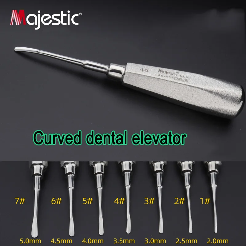 Straight And Curved Surgical Elevator Frosting Handle Stainless Steel ...