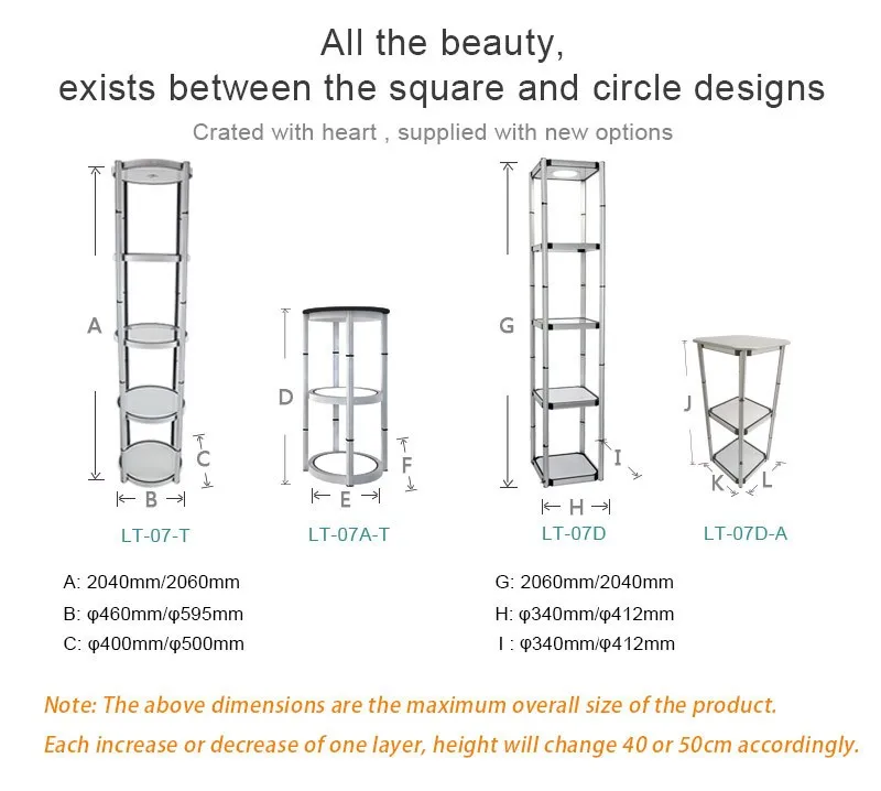 TianLang Floor Free Standing Aluminum Folding Display Booth Exhibition Spiral Tower Display Showcase supplier