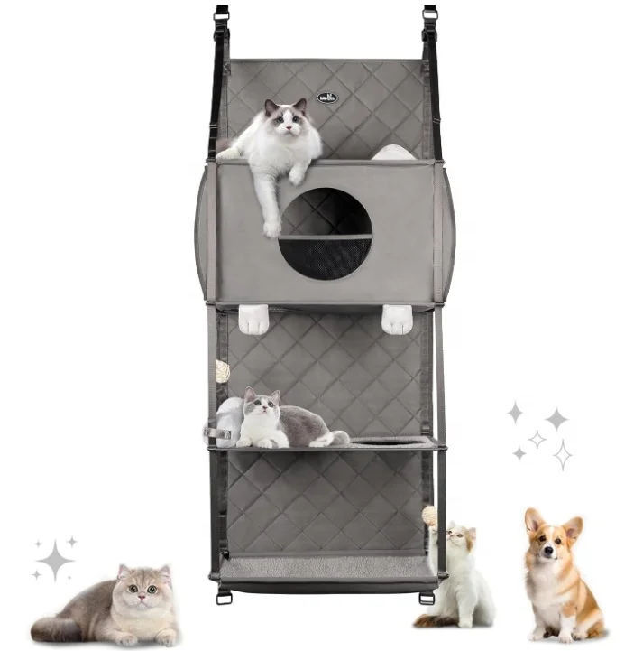 New Arrival Hanging Cat Tree Door Mounted Climber Cat Hammock Climber Cat Wall Perch Furniture  for Indoor