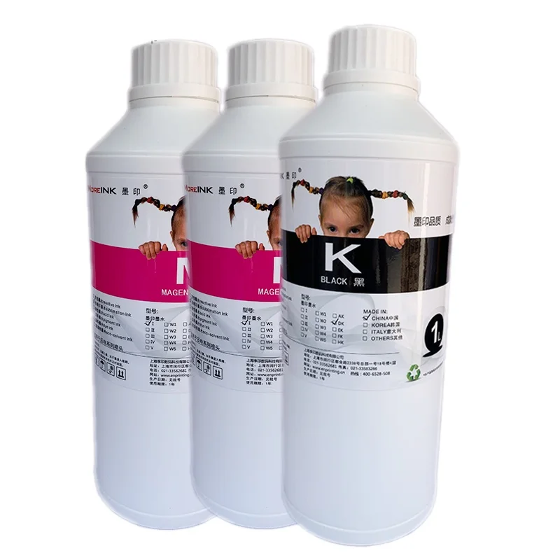 1 Liter Dye Sublimation Printing Ink High Quality and Stability Full Color Ink