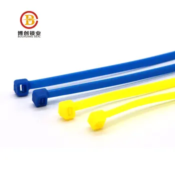 BCT106 nylon cable ties adjustable hook and loop strap security seal label cable tie cable zip ties