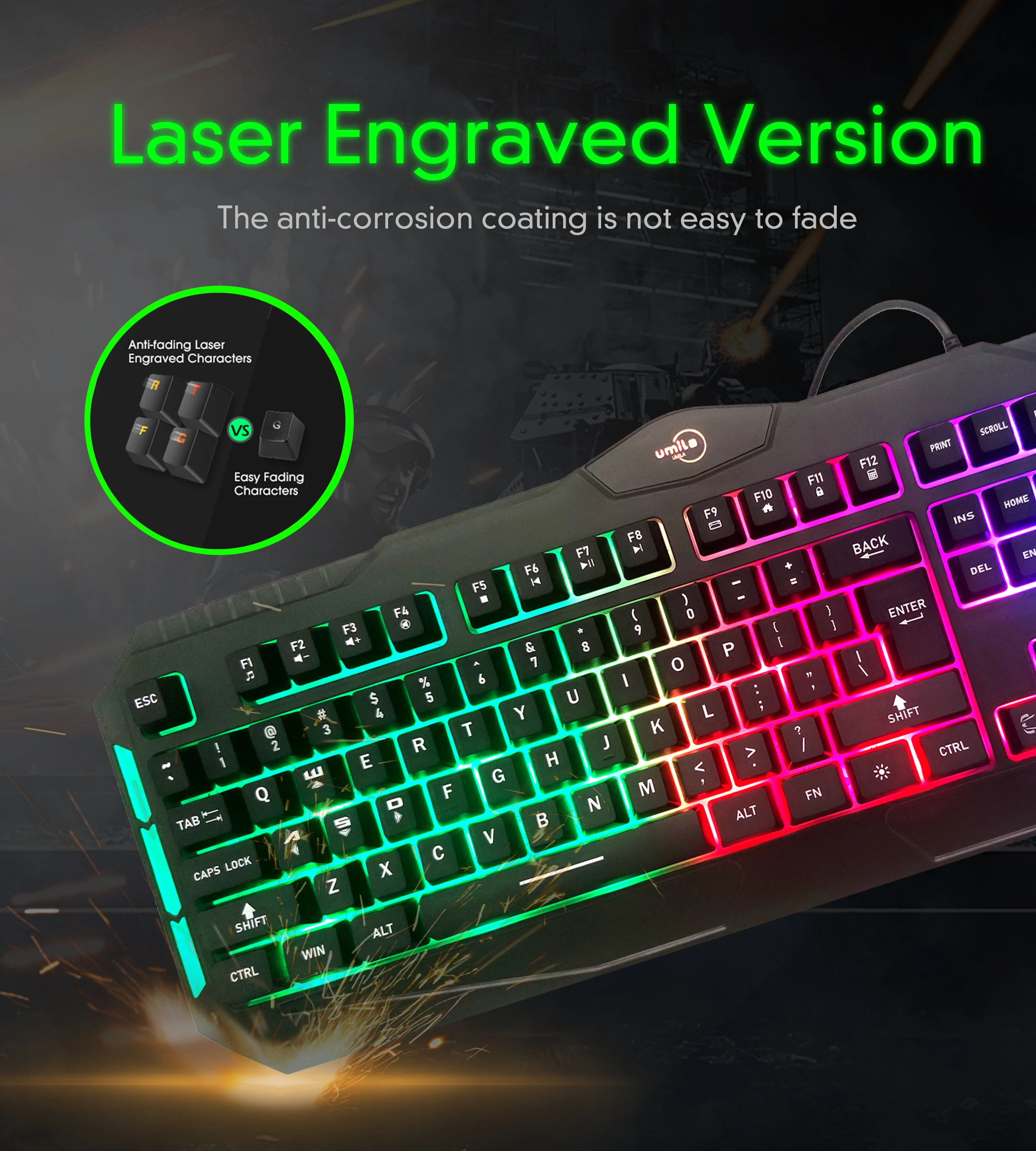 Led keyboard setting