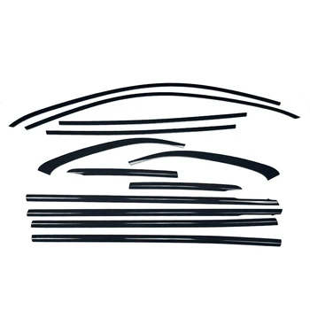Black car window decorative strip glass chrome-plated strip decorative panel suitable for Mercedes Benz GLC 2023