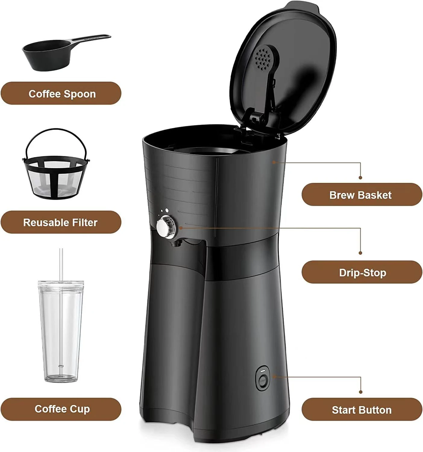 Household Office Rv Iced Coffee Maker Enjoy The Cold Coffee Buy Ice