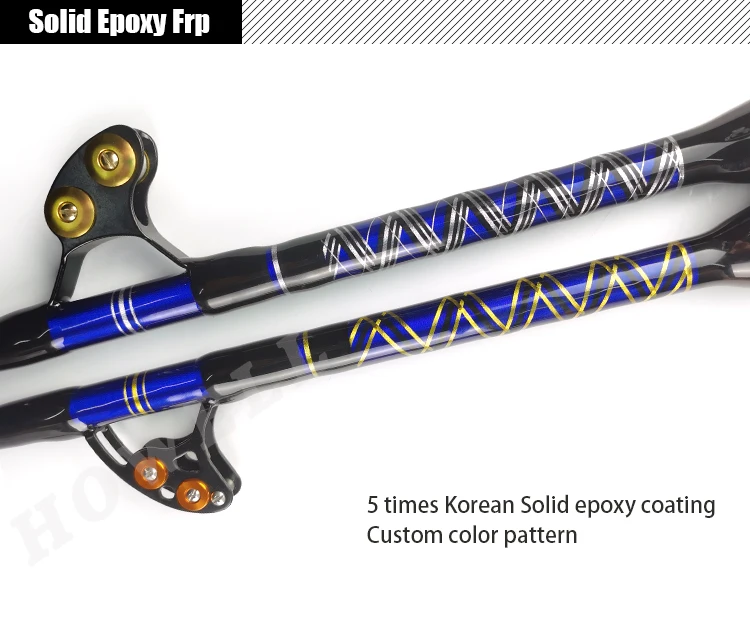 thumbnail image 2 of 6'5" 130LB Bent Butt Overhead Tuna Fishing Rod – WEIZ, Full Rollered, Heavy Power 2 of 3