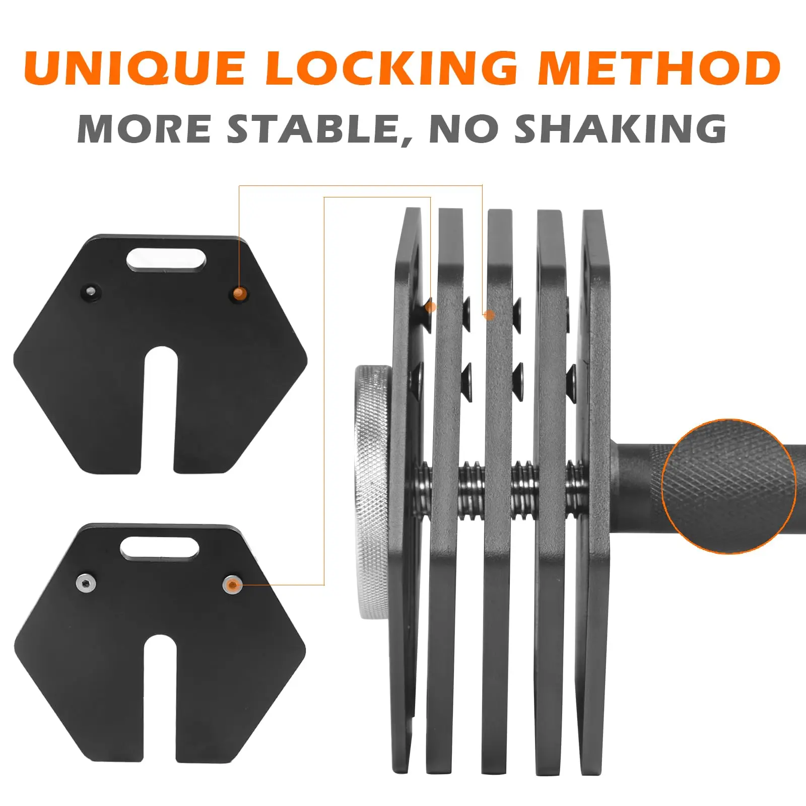 50LB Hex Adjustable Dumbbell - Comprehensive Fitness Exercise