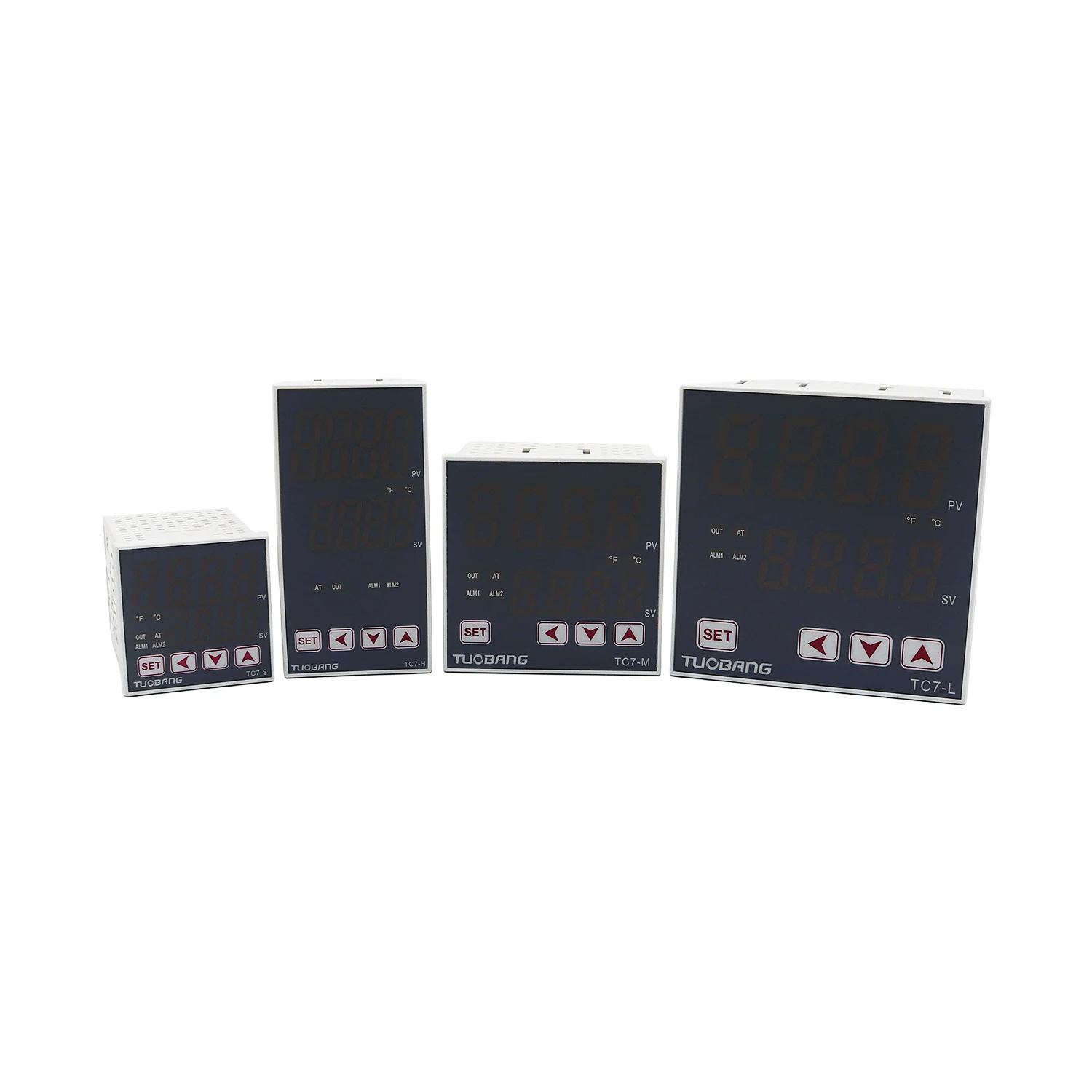 TC7L Smart Temperature Controller K Pt100 Input Relay SSR Output  Panel Size Heating Cooling Pid Temperature Control