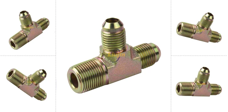 Adapter three way female hot sale high pressure hydraulic fitting