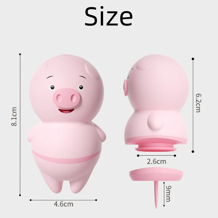 Vibrateur sexy et mignon en forme de cochon, stimulant la langue du clitoris et masseur de mamelons, orgasme rapide, sextoy érotique pour femmes et adultes._voghion.com