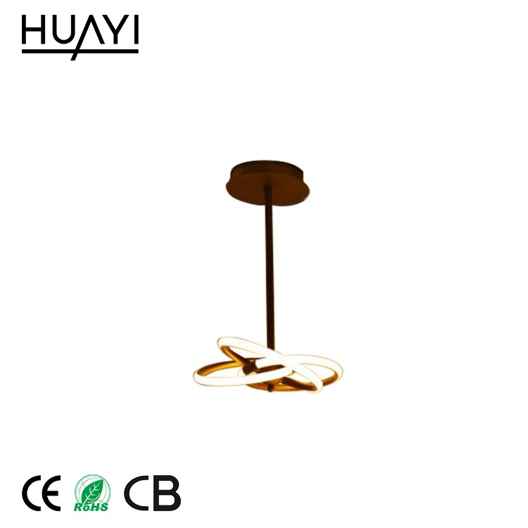HUAYI European Style Creative Beautiful Modern Bronze Finishing LED Ceiling Lamp
