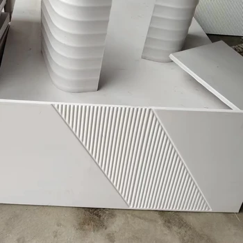 Modern Stylish Design 3D PVC Mirror Panels Geometric Wall Decor Sheet Matt White Silver 3D Moisture-Proof Walls Plastic Sheets