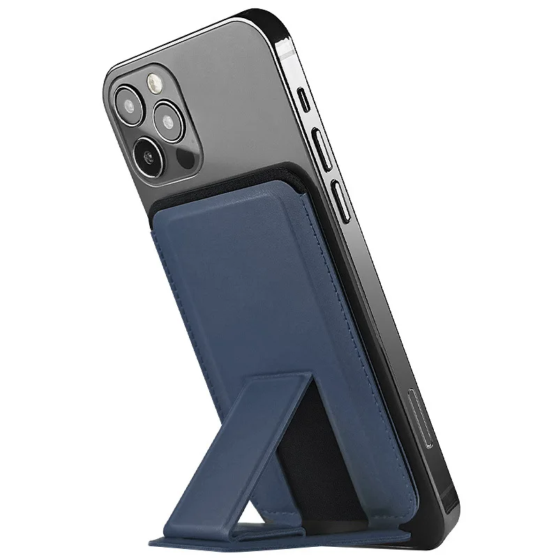 Портативный Магнитный чехол для телефона с подставкой и отделением для кредитных карт