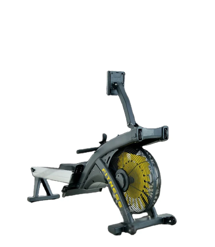 Dual Functional Rowing Machine Air + Magnetic Resistance Rower Cardio Trainer Commercial Rower for Gym Use