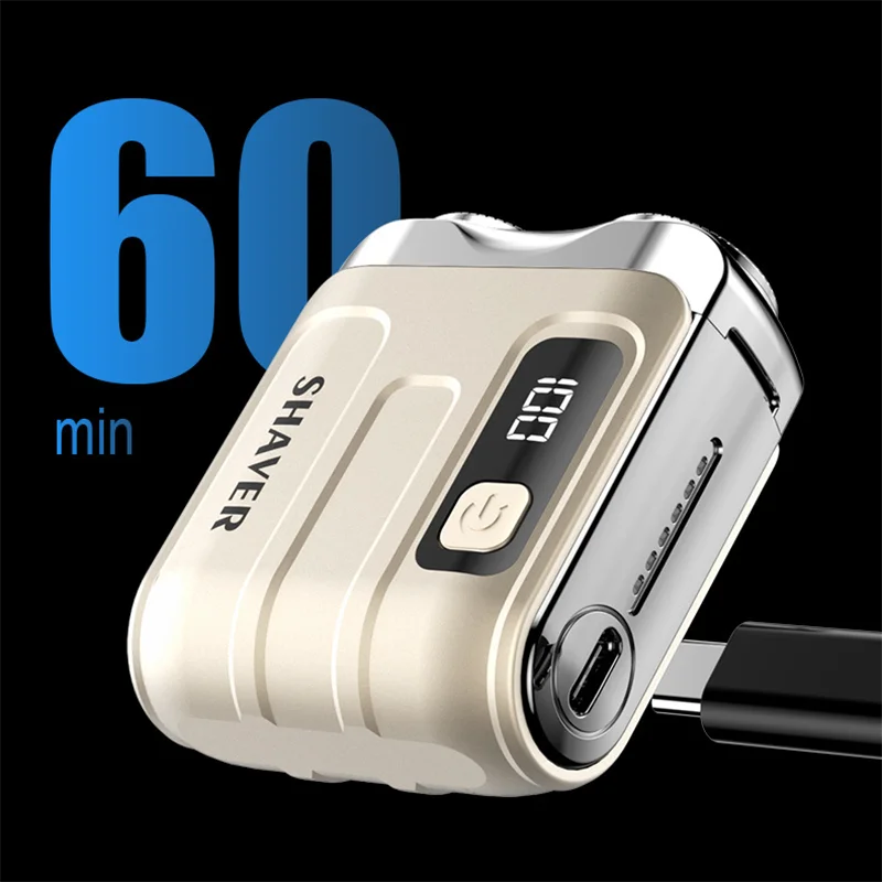Sailing SR9-1004 Men's Twin Blade Shaving Machine Mini Electric Shaver Portable Razor for Men