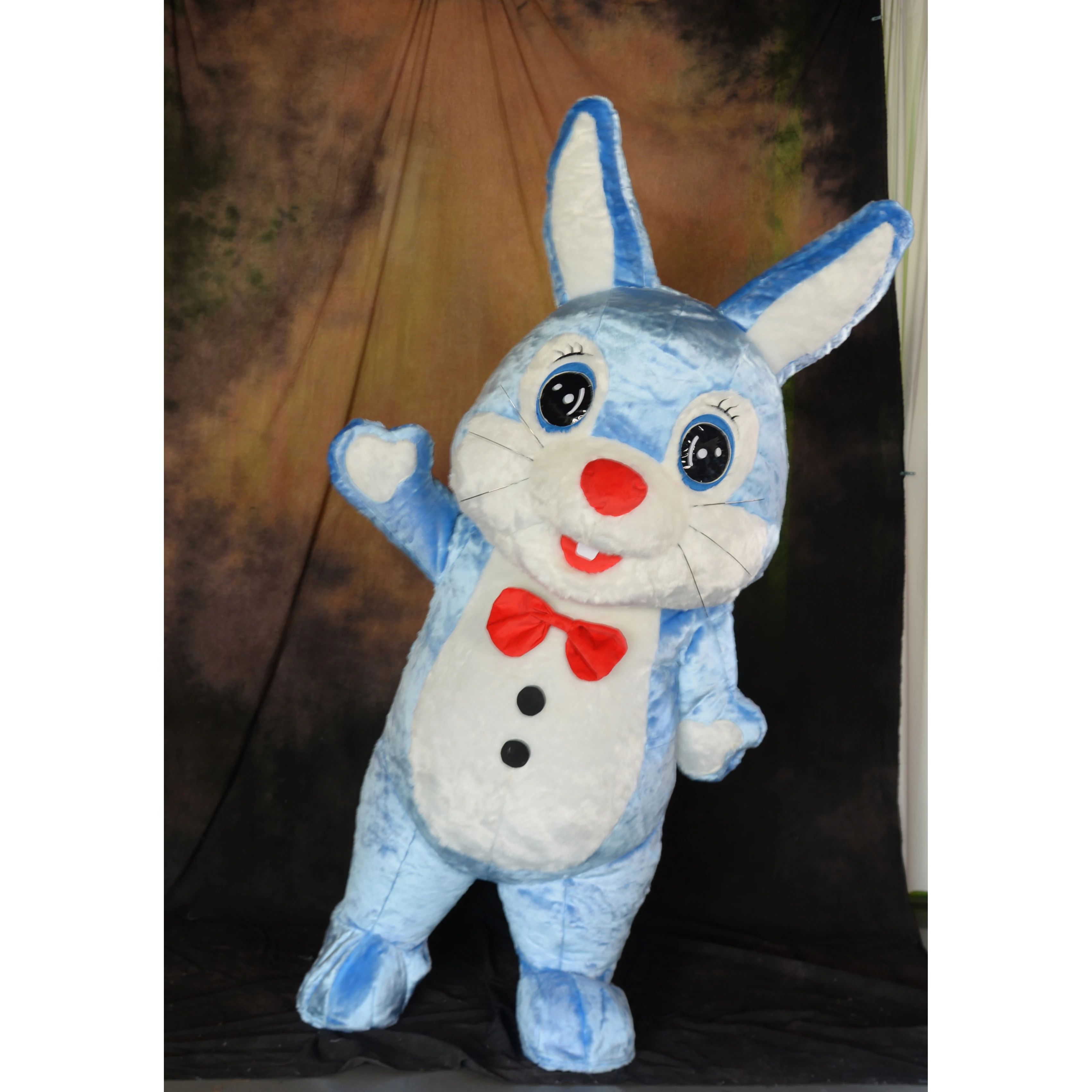 Factory Price Custom Advertising Easter Inflatable Rabbit Suit Inflatable Mascot Walking Bunny Costume for Adult