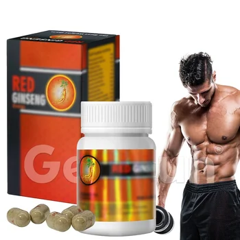 In Stock Support ODM OEM Energy Boost Red Ginseng Pills Weight Gain Supplements Enhance Male Performance Red Ginseng Capsules