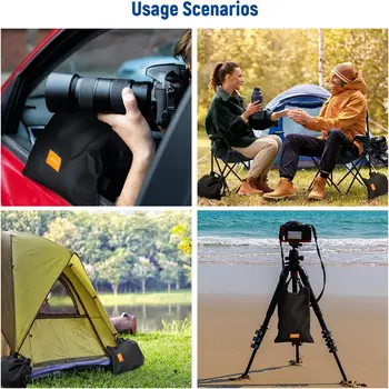 NEEWER Sandbag for Photography, 15.5"x9.4" Foldable Handheld Storage Bag with Shoulder Strap, Heavy Duty Polyester Saddlebag detail image