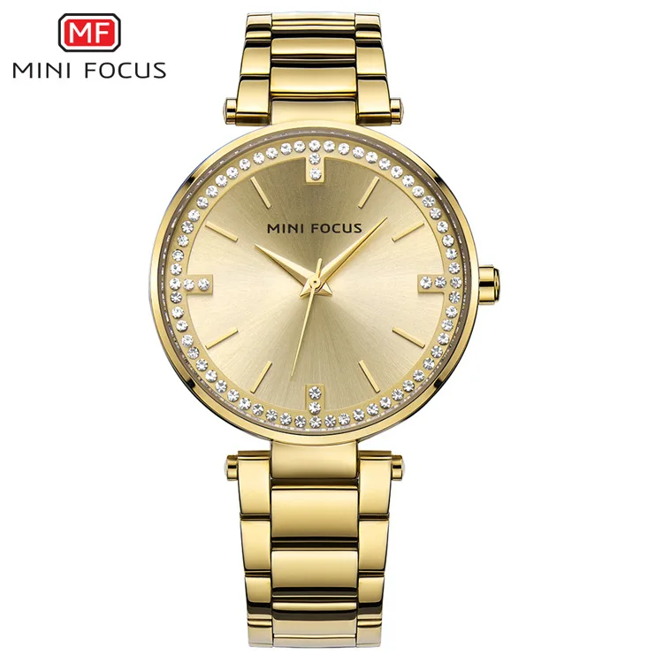 Shop Our 2021 MINI FOCUS 0031 Ladies Watches Luxury Gold Quartz