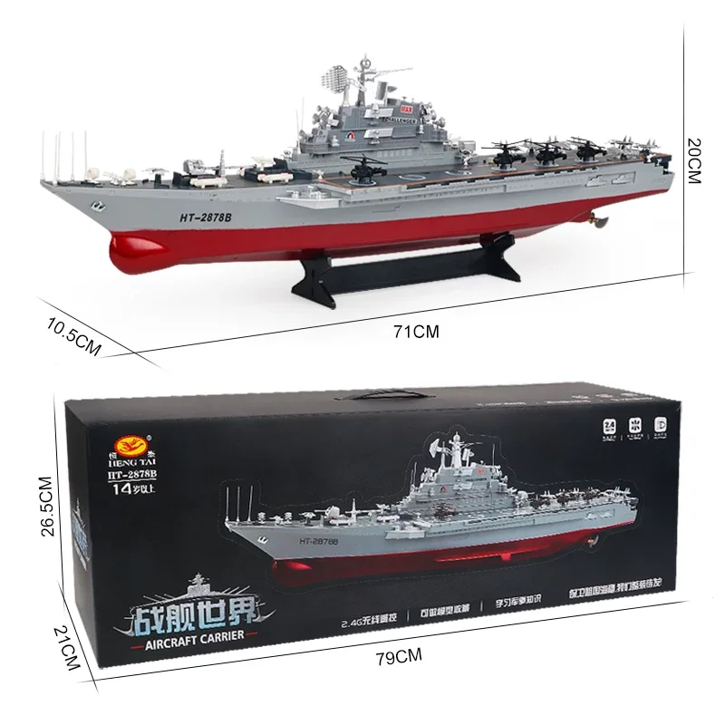 Large Remote Control Aircraft Carrier 1275 760mm Rtr Battleship