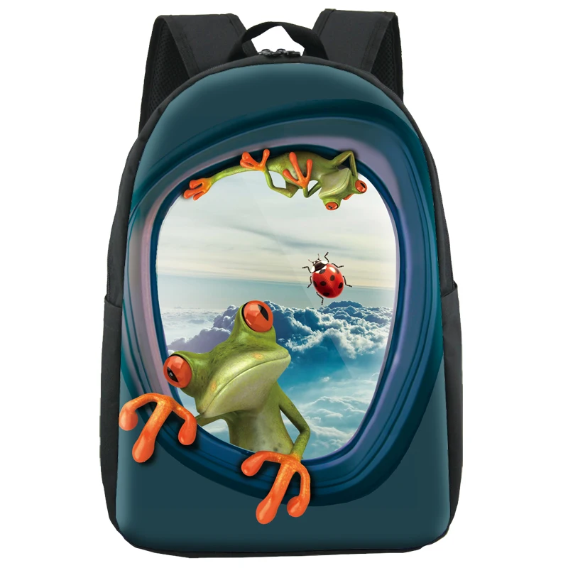 Giraffe Design Printing Custom Back Pack School Bags Children Kids