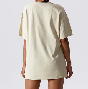 High Quality Custom Sport Fitness Gym Woman t Shirts Workout Clothing Tops Oversized Active t Shirts Women