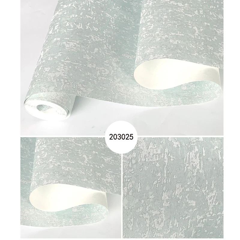 Modern Simple Silicon Bath Clay Non-Woven Wallpaper for Interior Wall Decoration of Living Room Bedroom Hotel or Office