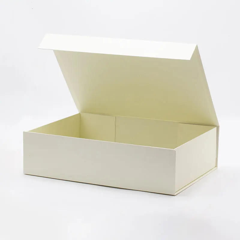 Good Price Magnetic Large Foldable Custom Folding Gift Box With Ribbon Wedding Album Gift Box