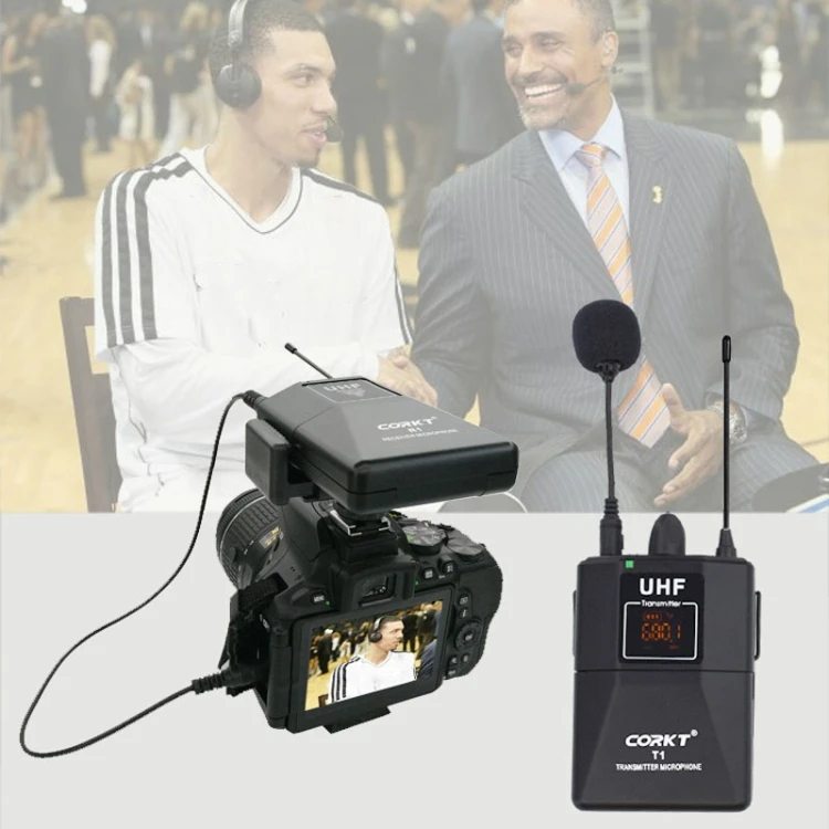 CORKT T1R1 Photography Interview Wireless Microphone SLR Radio DVD Digital Camera Mobile Phone Live Recording Microphone