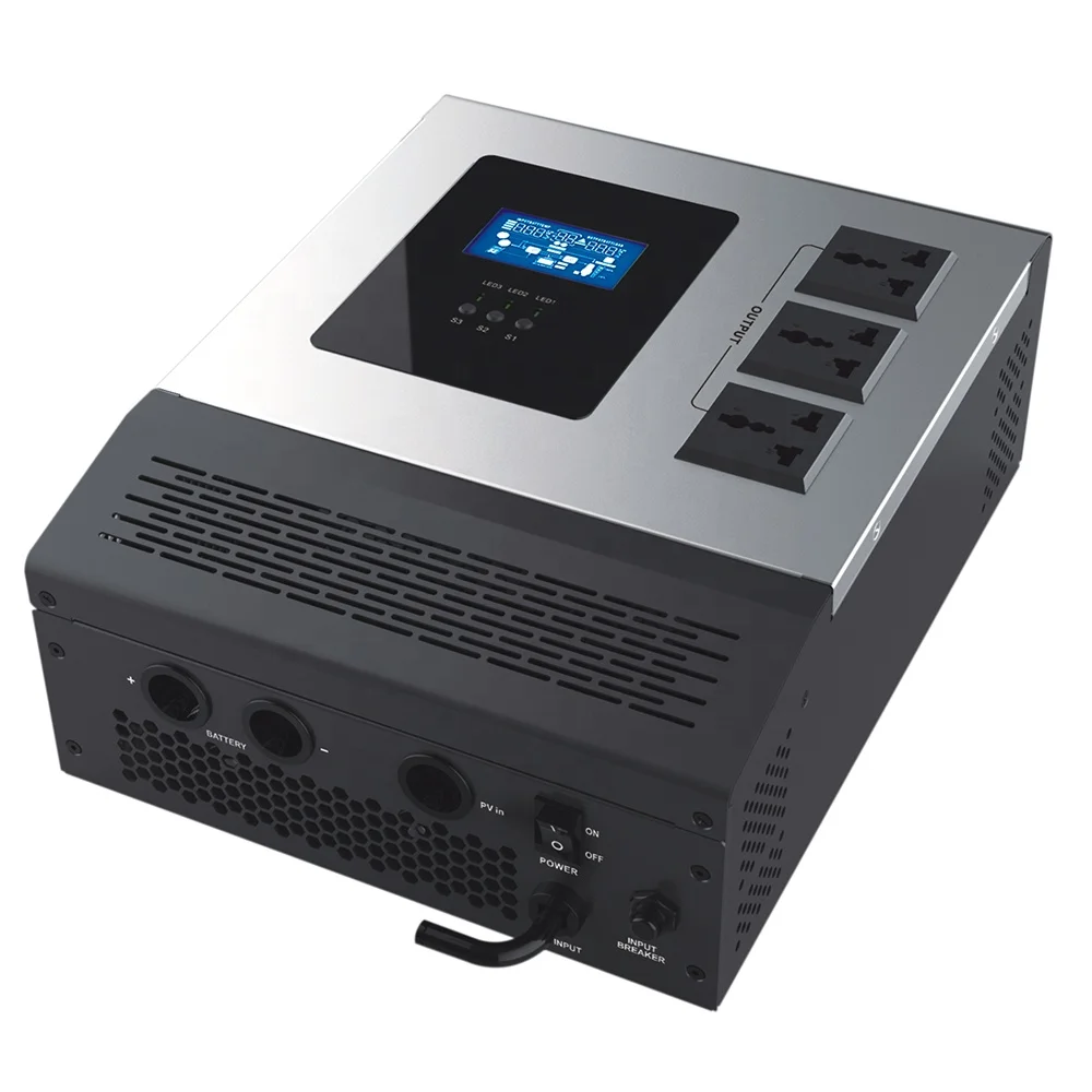 Smart 12V 1Kva 2Kva Hybrid Solar Inverter Off Grid Simulated Sine Wave Solar Inverter With 50A PWM Solar Charge Controller