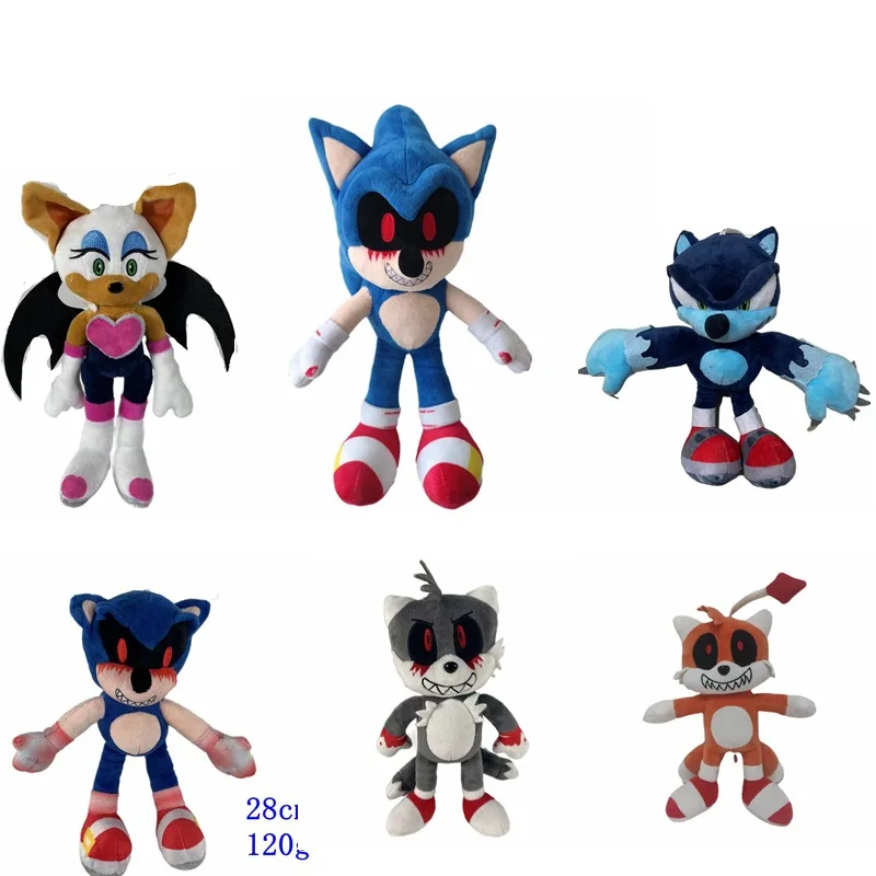 New Cartoon Plush Doll Sonic The Hedgehog Exe Game Spirit Game