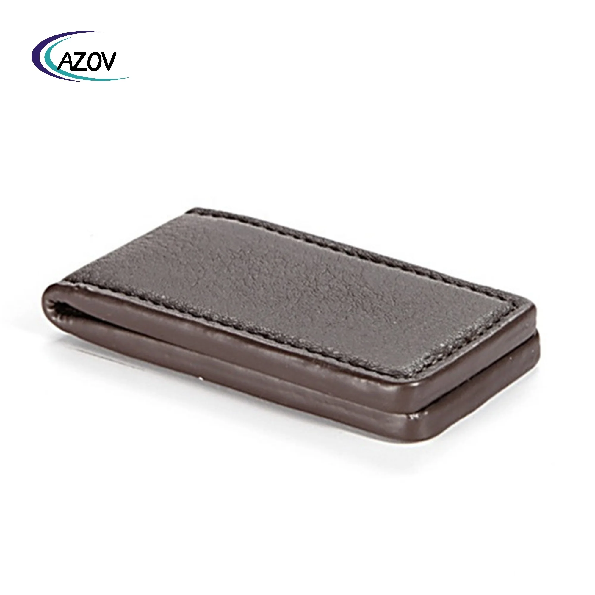 Simple Design Fashion Bulk Leather Magnet Money Clip Wholesale