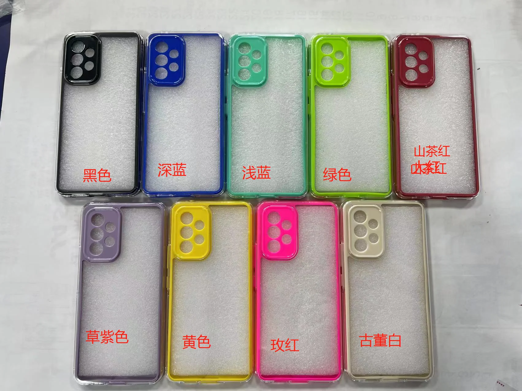 2022 Wholesale Color Frame Cell Mobile Phone case for Tecno CAMON 18 PREMIER High clear Back Cover