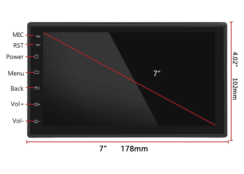 Touch Screen 2 Din Android Car Radio Dvd Player Multimedia Double Din 7 Inch Gps Navigation Car Stereo