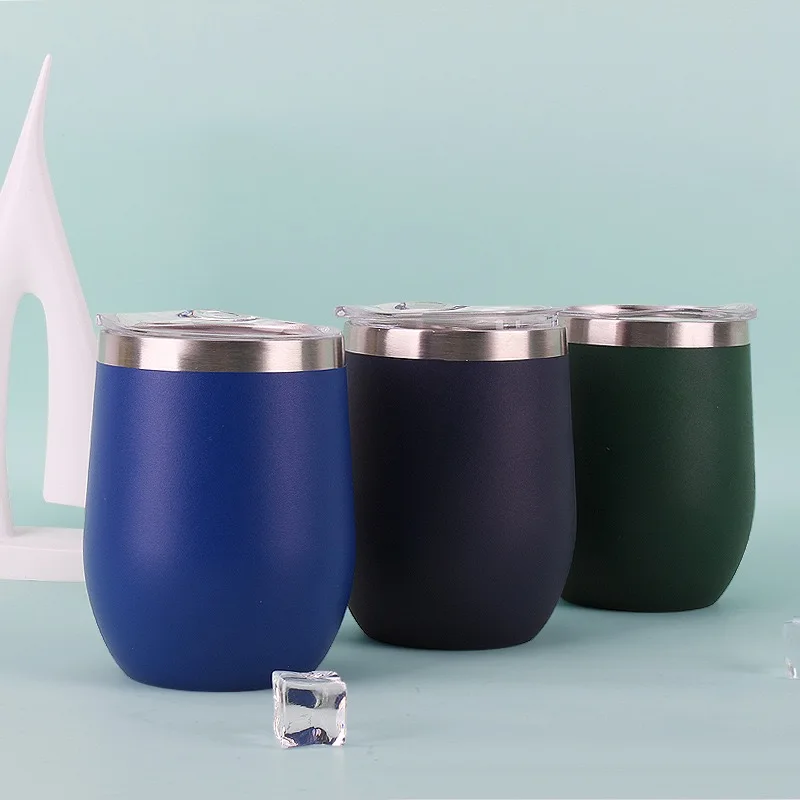 Wholesale 12oz Stainless Steel Tumbler Double Wall Vacuum Insulated Travel Coffee Mug Custom Logo For Car Office Outdoor Gift